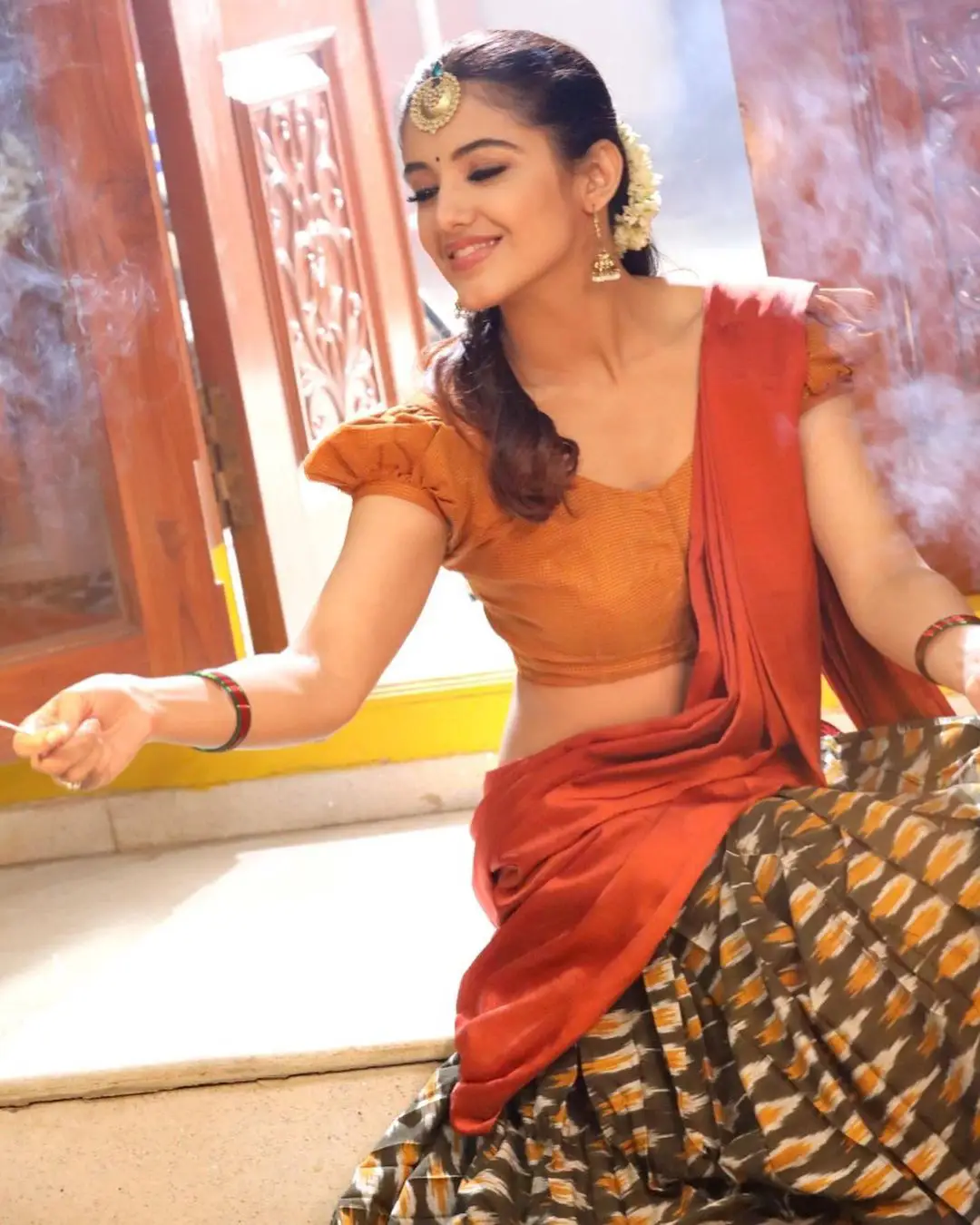Malvika Sharma Deepawali Celebration Pics
