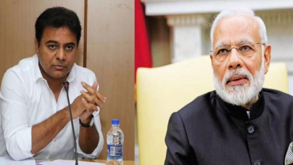 Minister KTR questions to PM Modi