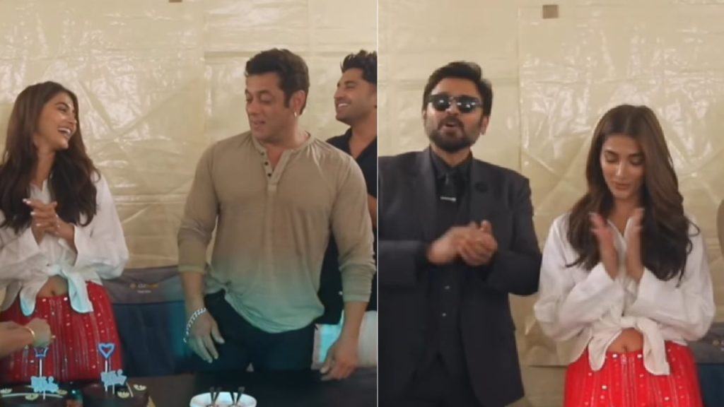 Pooja Hegde Birthday Celebrations by Salman Khan And Victory Venkatesh