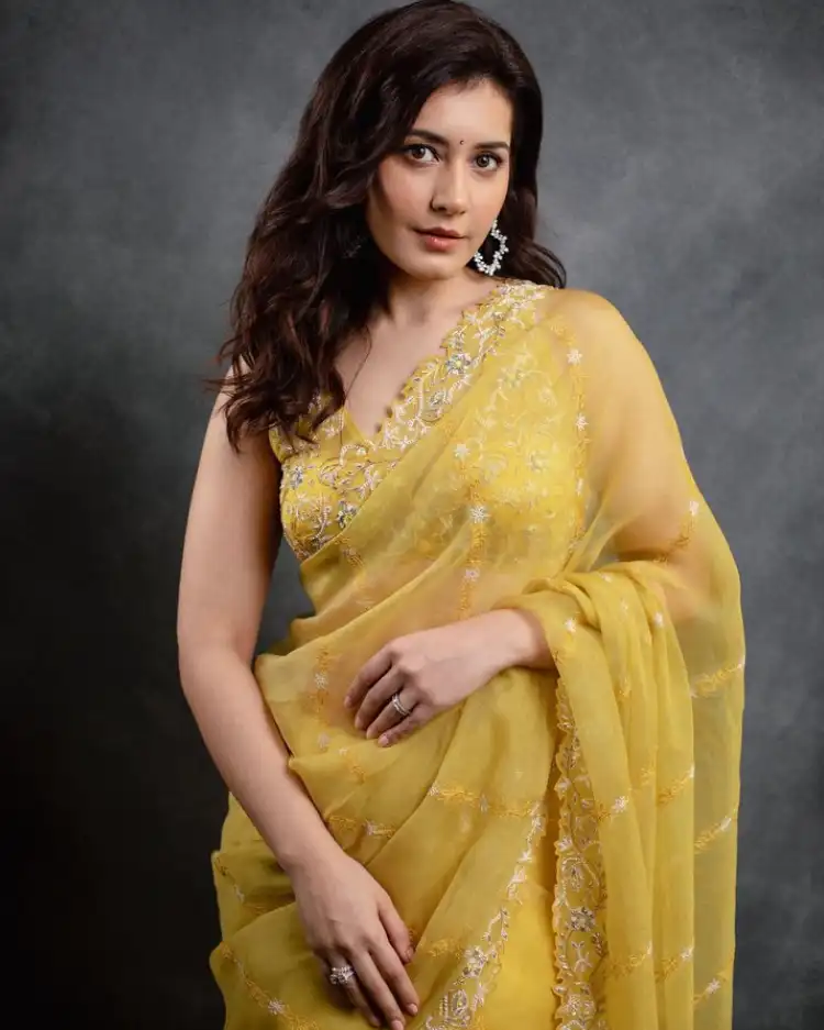 Raashi Khanna Looks Gorgeous In Saree