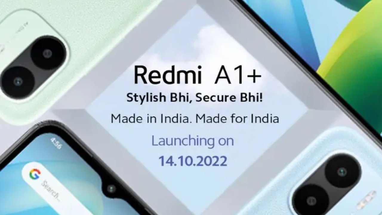 Redmi A1+ India launch set for October 14, key specifications confirmed