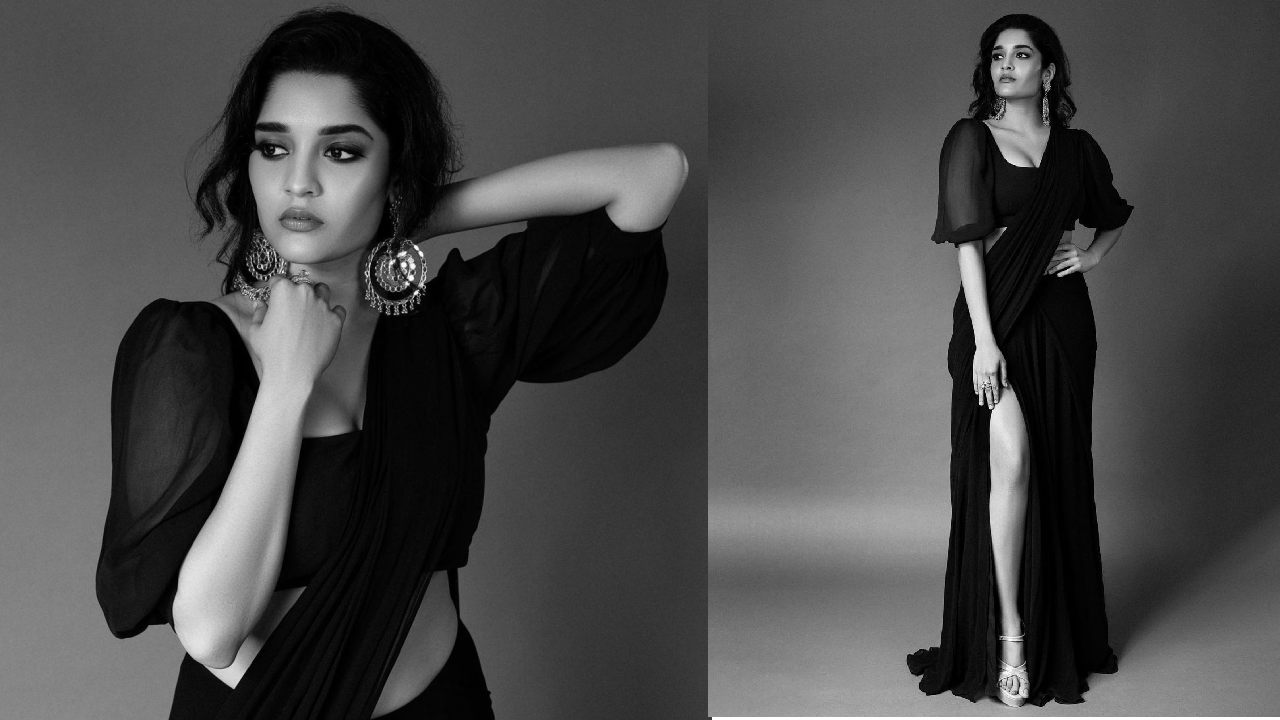 బ్లాక్ శారీతో అదరహో అనిపిస్తున్న రితిక సింగ్..