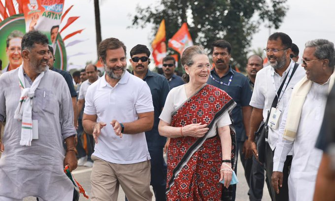 Sonia Gandhi participated in Bharat Jodo Padayatra