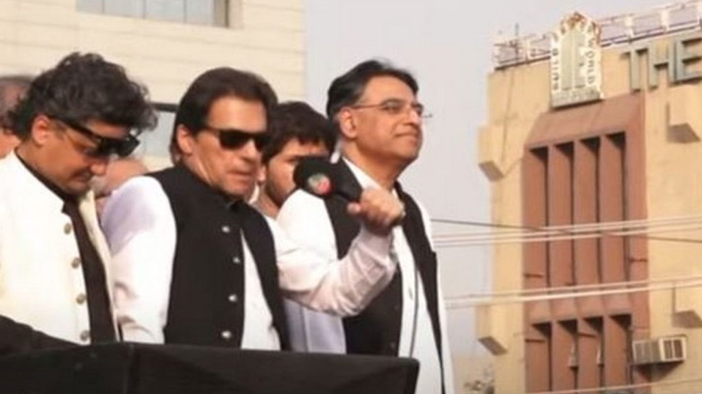 Imran Khan starts long march, praises India's independent foreign policy in his first speech