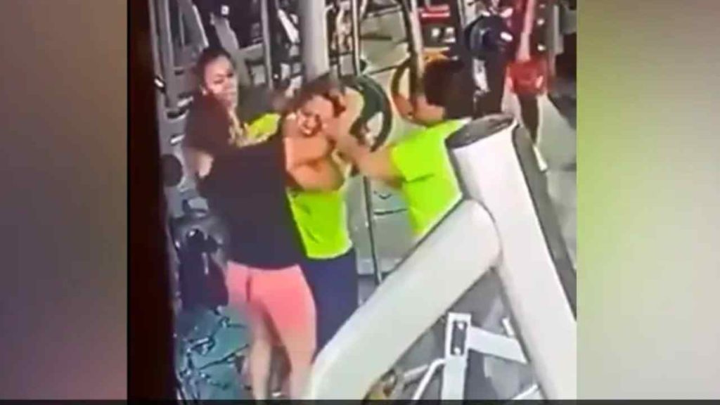 Women Fight In Gym