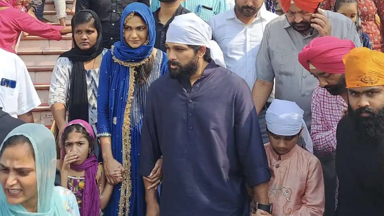 Allu Arjun : ఫ్యామిలీతో స్వర్ణదేవాలయాన్ని సందర్శించిన అల్లు అర్జున్