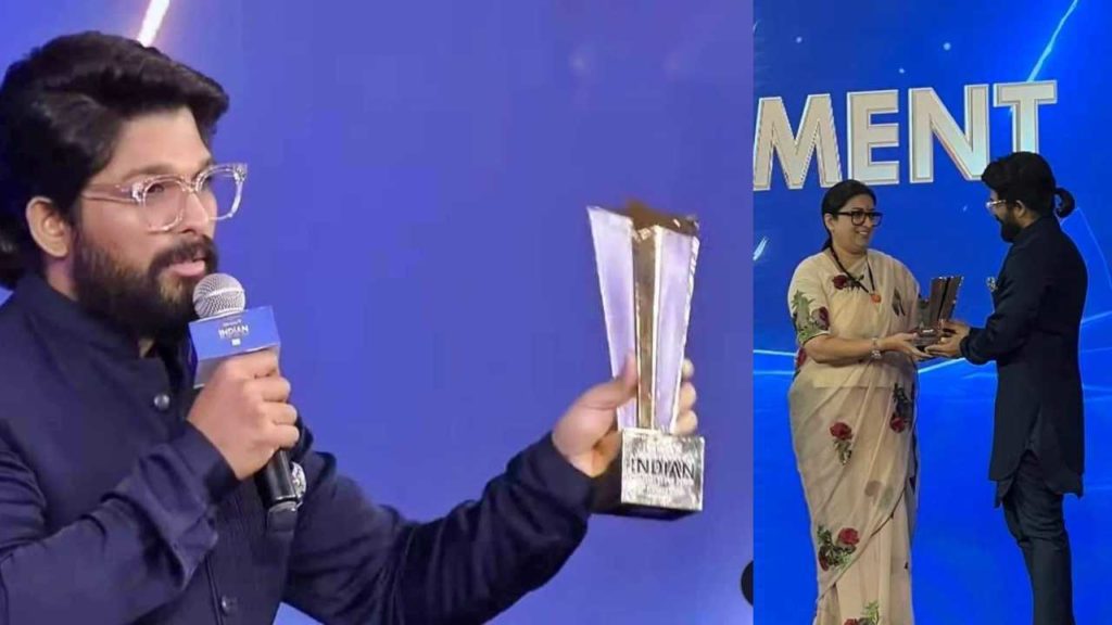 Allu Arjun gets indian of the year award in entertainment category from cnn news
