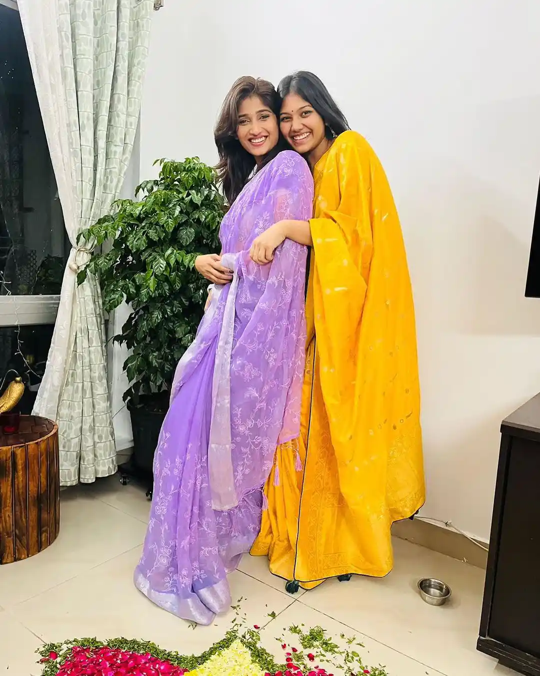 Priya Vadlamani Deepavali Celebrations with Family