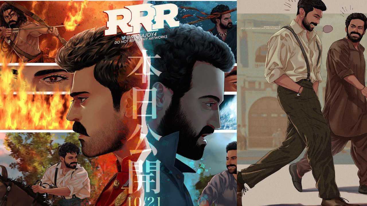 RRR : RRR పై పెయింట్స్‌తో తమ అభిమానం చూపించిన జపాన్ అభిమానులు