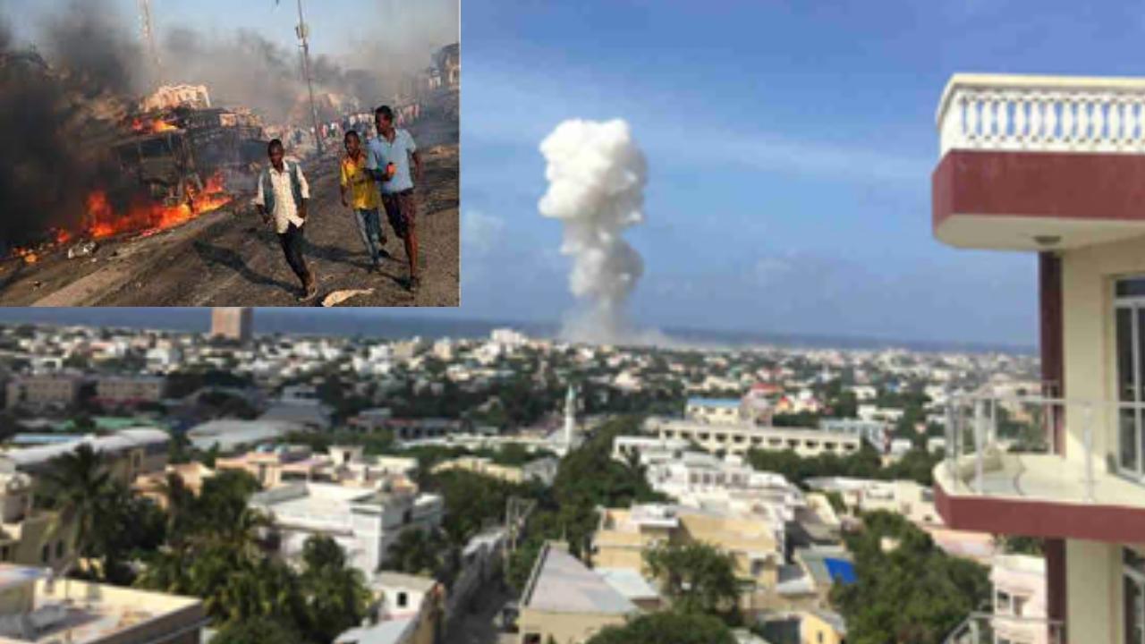 Somalia Explosions : సోమాలియాలో భారీ పేలుళ్లు.. పలువురు మృతి Somalia Explosions : సోమాలియాలో భారీ పేలుళ్లు.. పలువురు మృతి