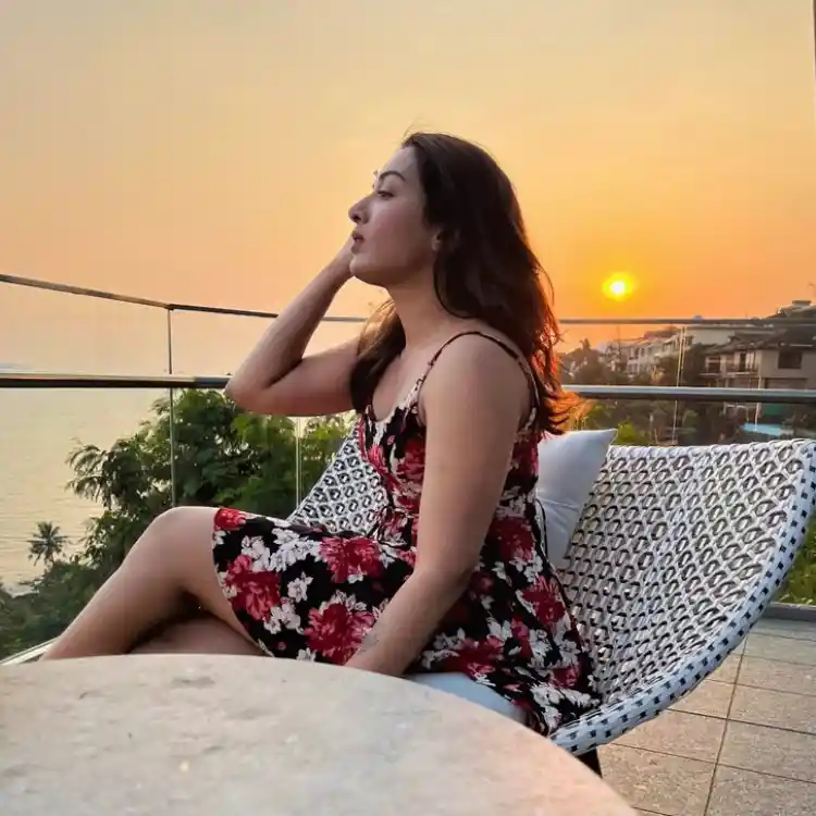 Catherine Tresa Enjoying Sunset