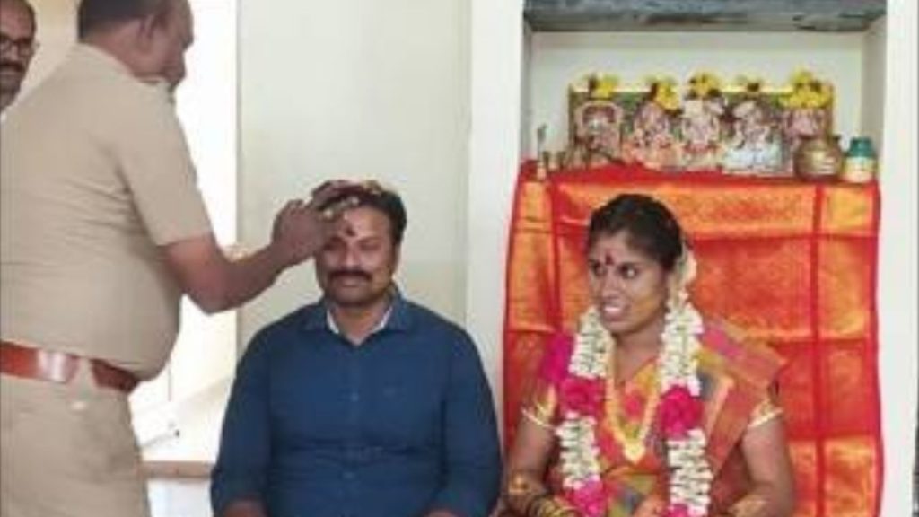 Chennai police throw baby shower for constable at police station