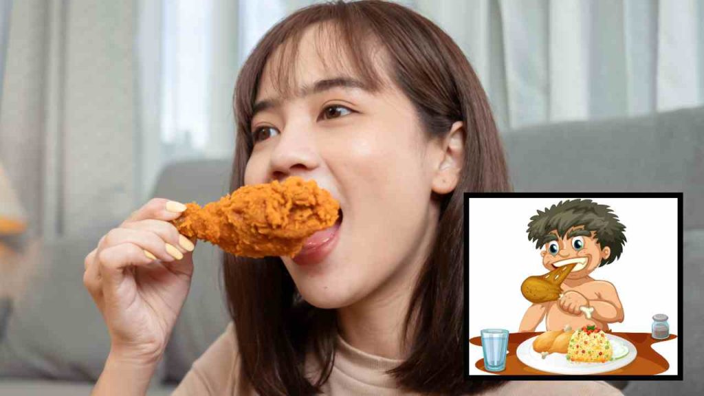 Eating Chicken