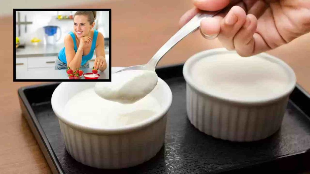 Eating Sour Yogurt