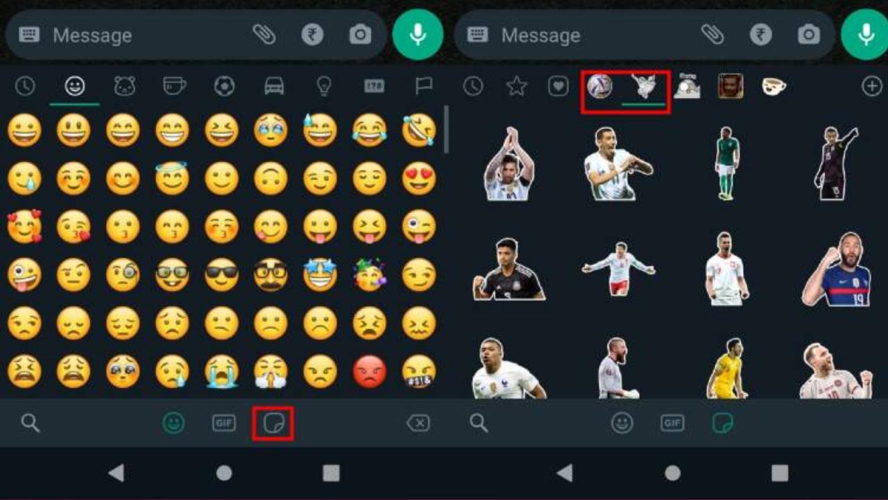 FIFA World Cup 2022 _ How to send football world cup stickers and GIFs on WhatsApp
