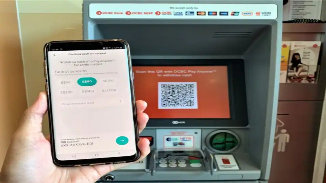 Forgot ATM card You can withdraw cash using your phone at the ATM