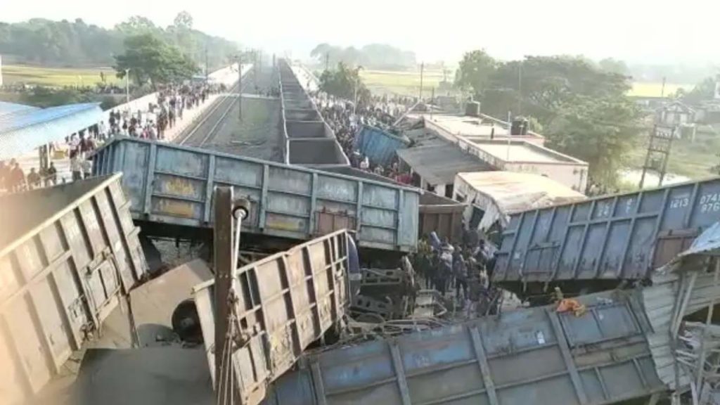 Goods train hit by derailment in Jajpur