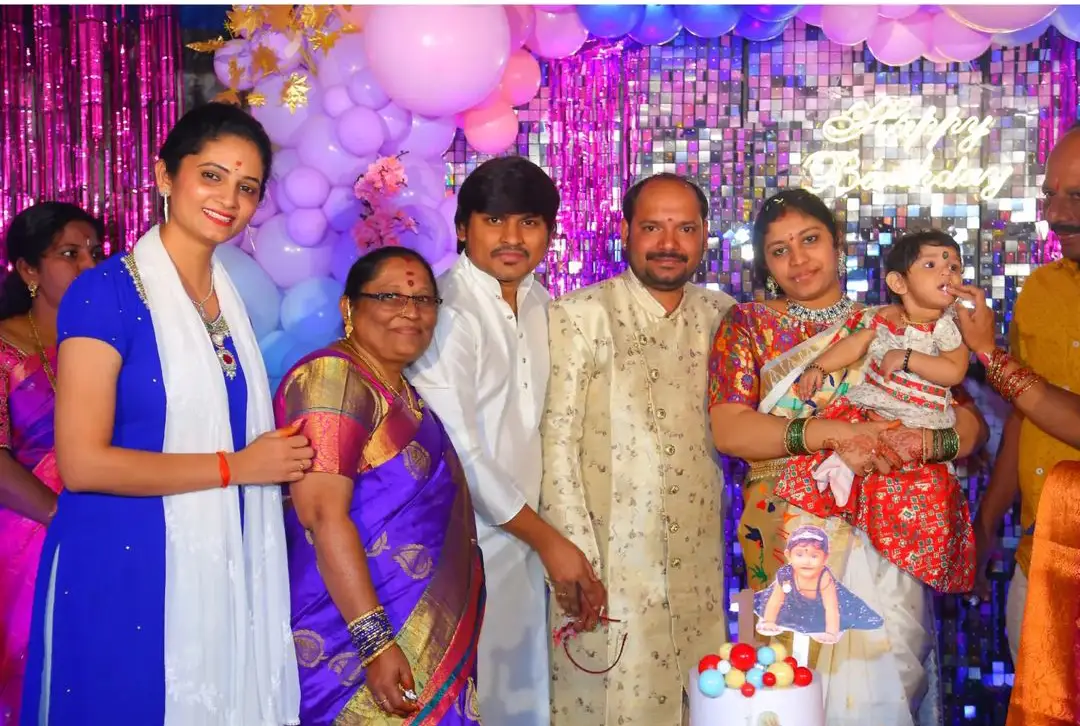 Jabardasth Rakesh Brother Daughter first Birthday Celebrations