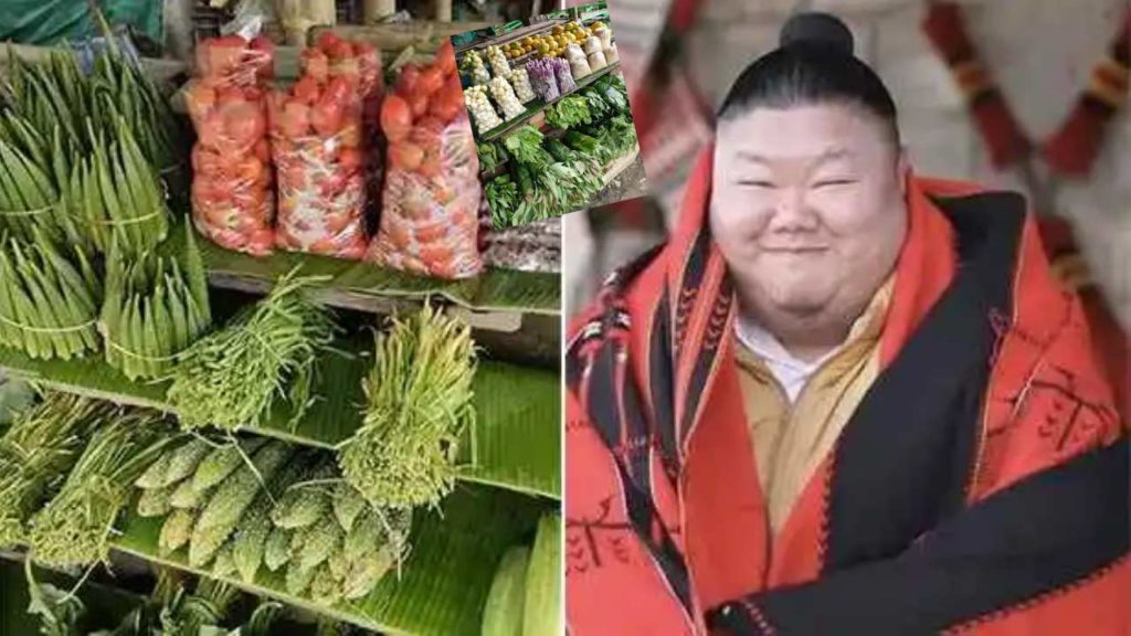 Minister Temjen Imna Along vegetables