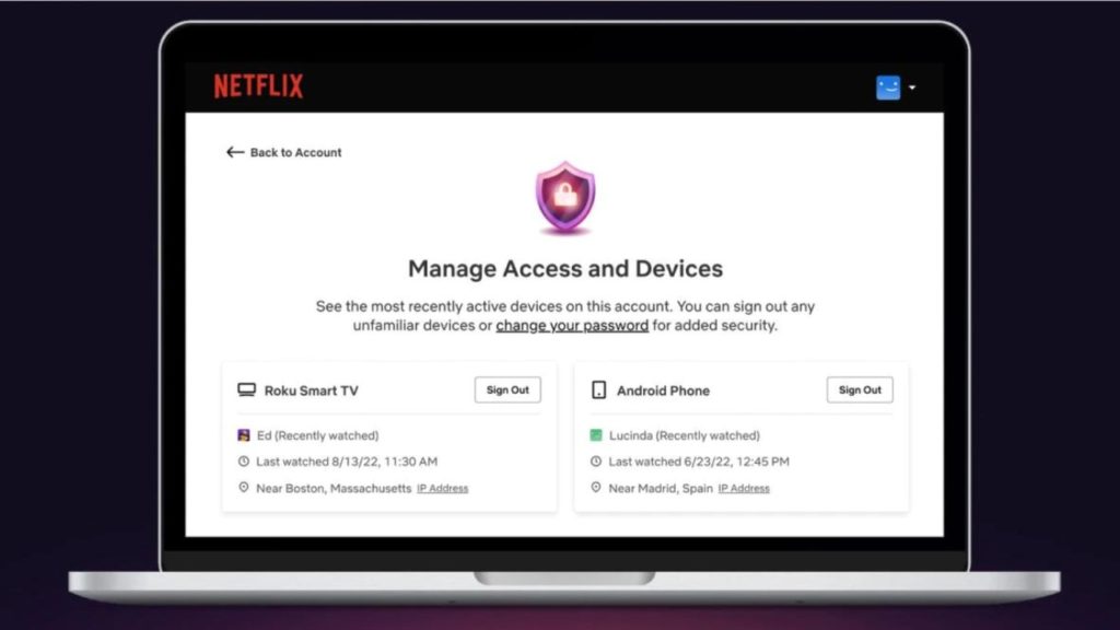 Netflix users can now remove friends or anyone using their account for free