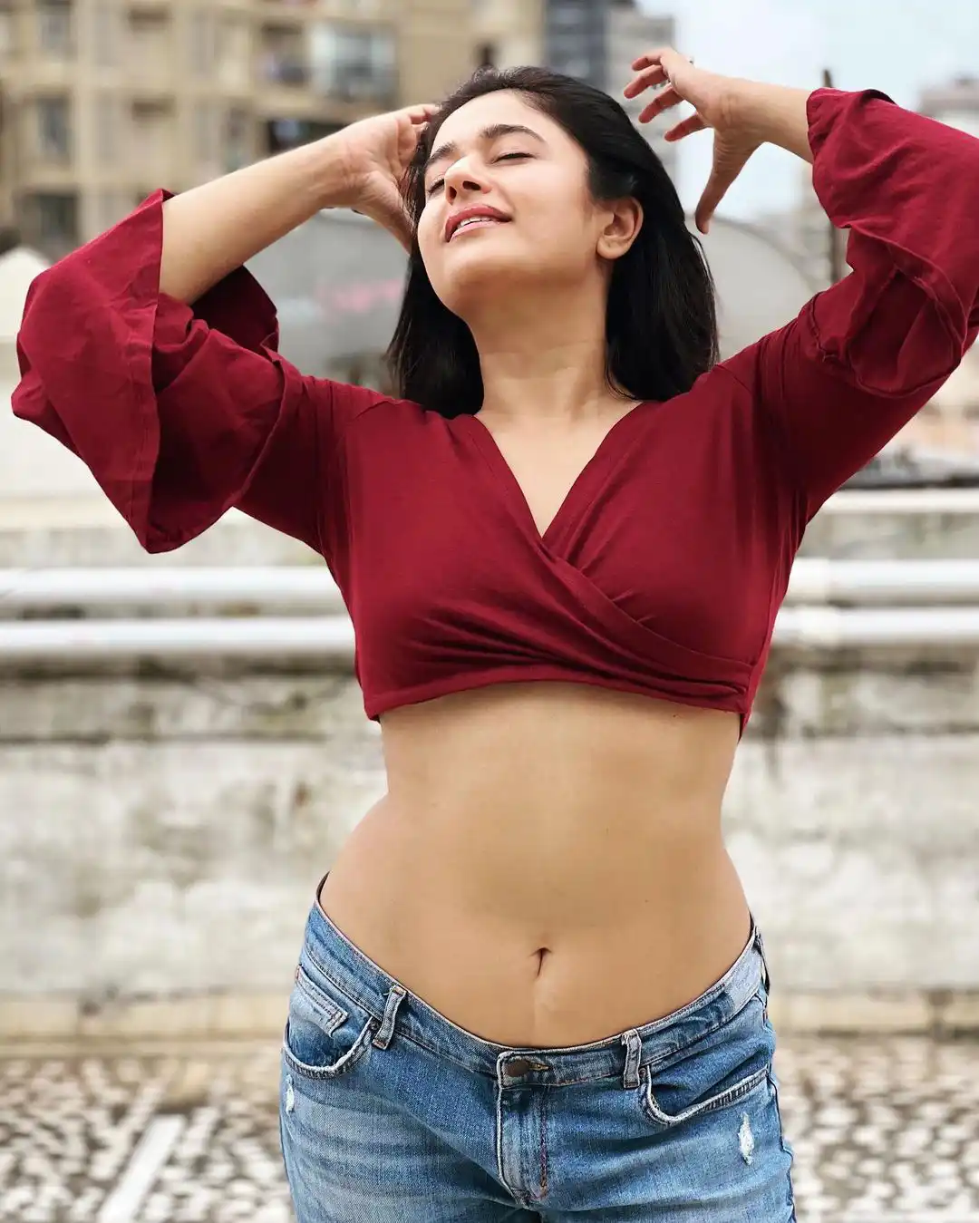 Poonam Bajwa shows her beauty with different poses