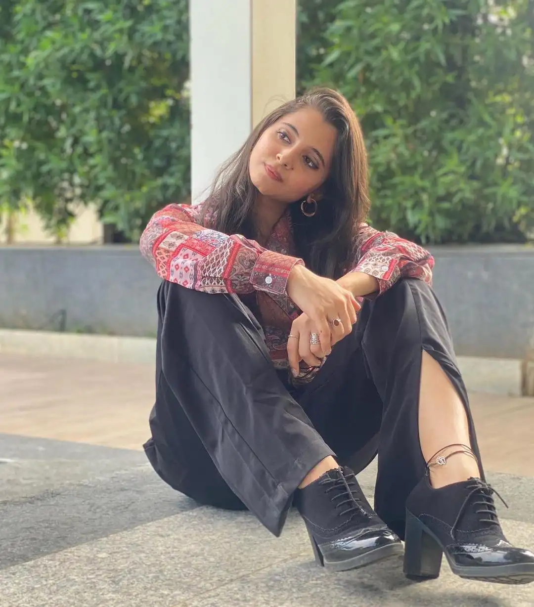 Preeti Asrani is looking with sharp eyes
