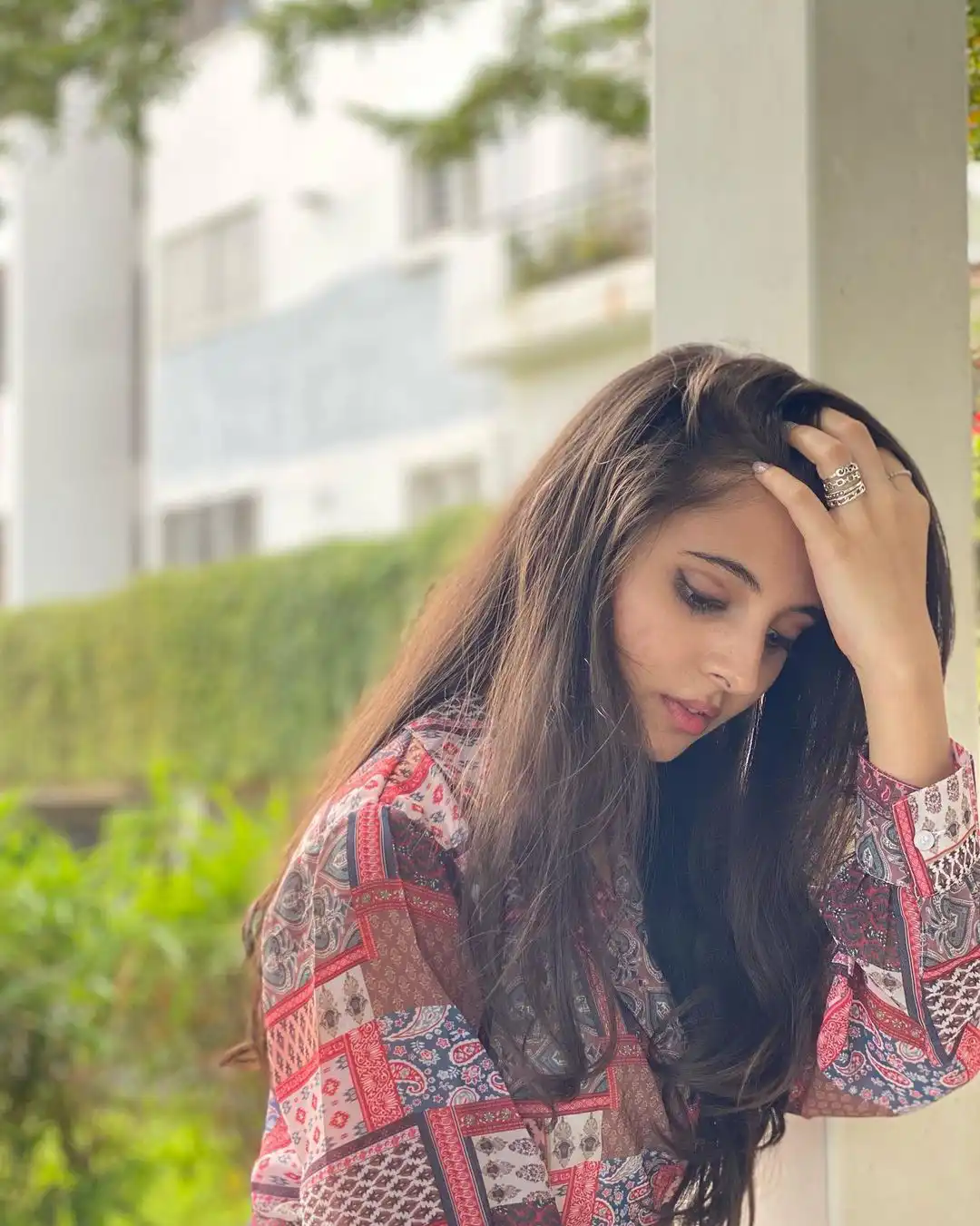 Preeti Asrani is looking with sharp eyes