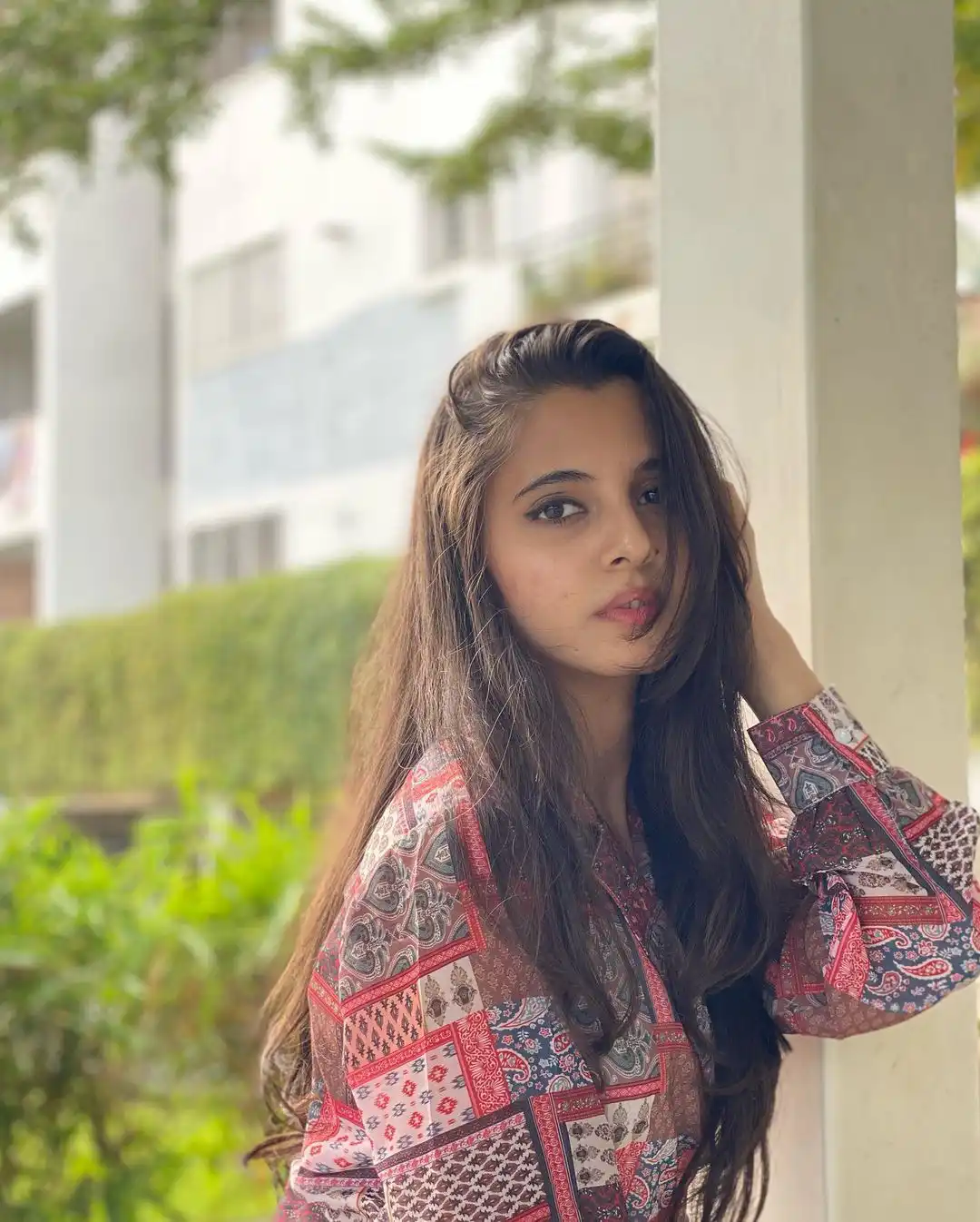 Preeti Asrani is looking with sharp eyes