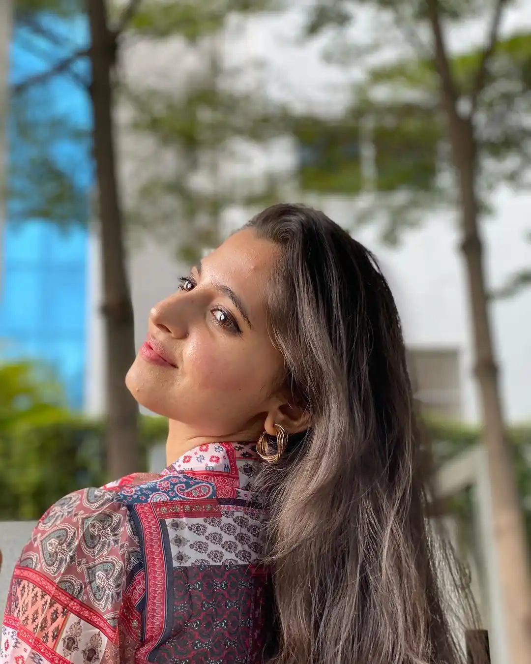 Preeti Asrani is looking with sharp eyes