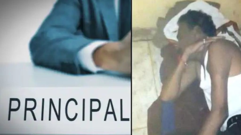 Principal sleeping in classroom after allegedly getting drunk in Maharashtra