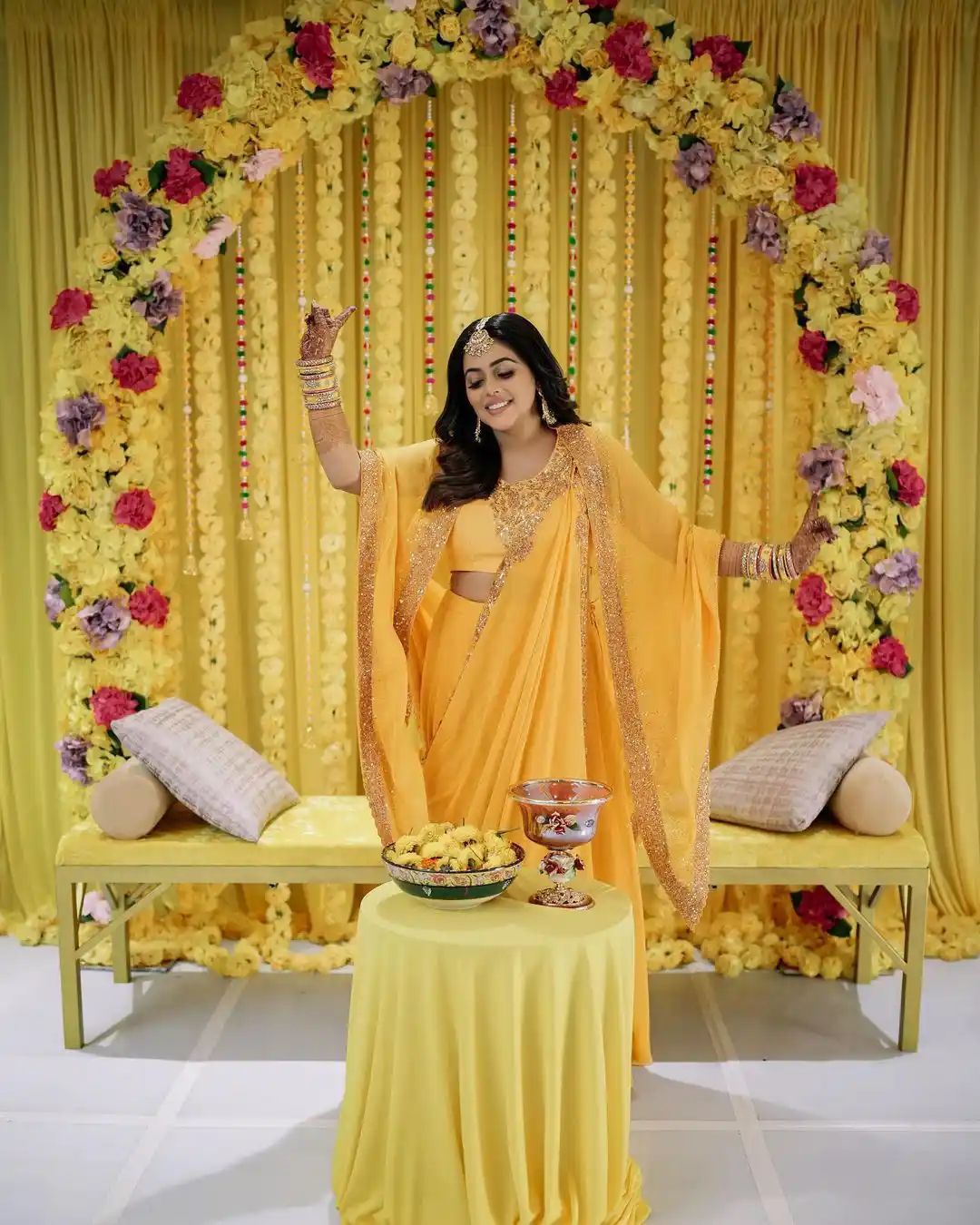 Purnaa Haldi function celebrations