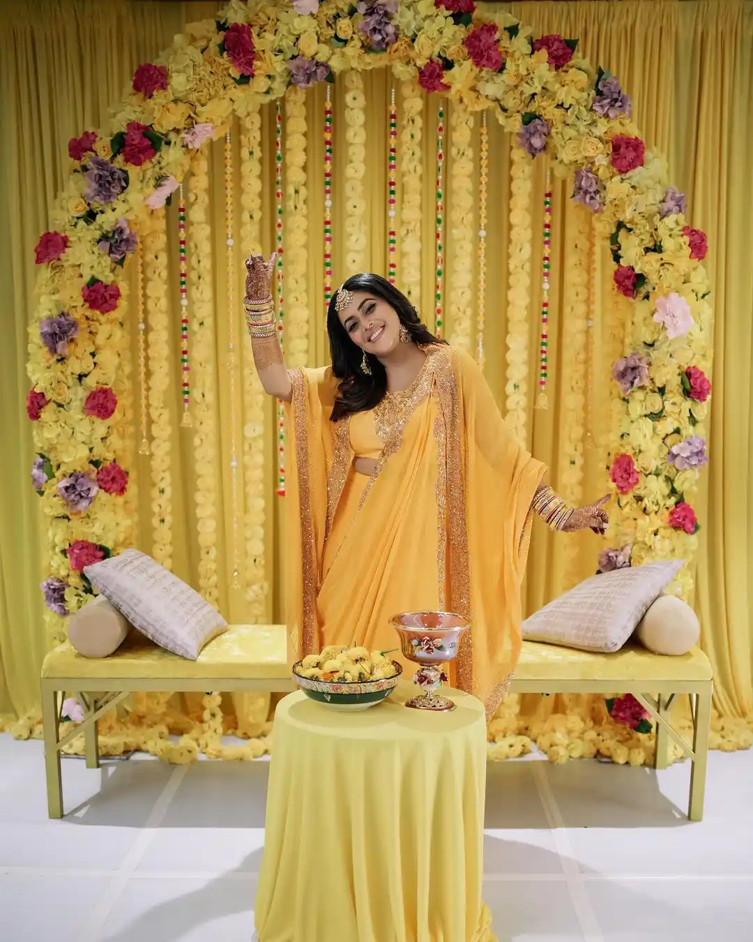 Purnaa Haldi function celebrations