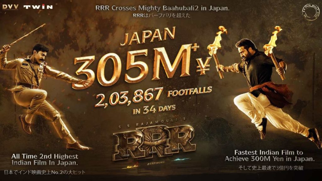 RRR Becomes Fastest Indian Movie To Collect 300 Yen In Japan