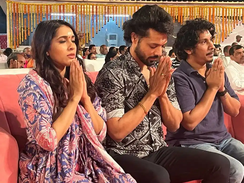Nandu and Rashmi at Koti Deepothsavam