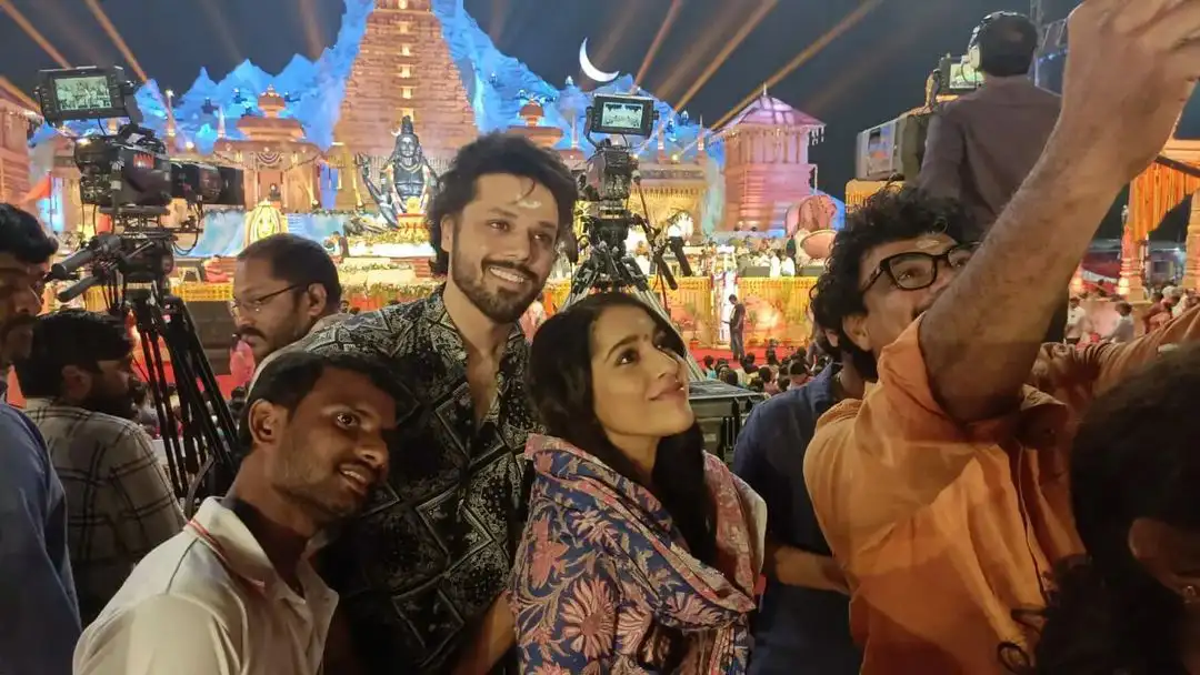 Nandu and Rashmi at Koti Deepothsavam