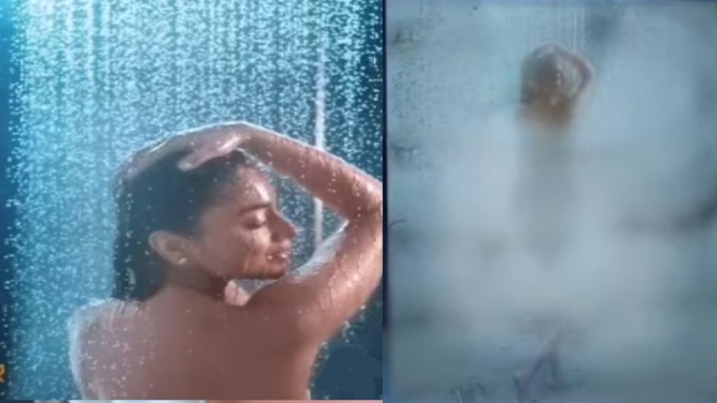 Senior heroine Shriya Saran is shaking social media with shower bath video