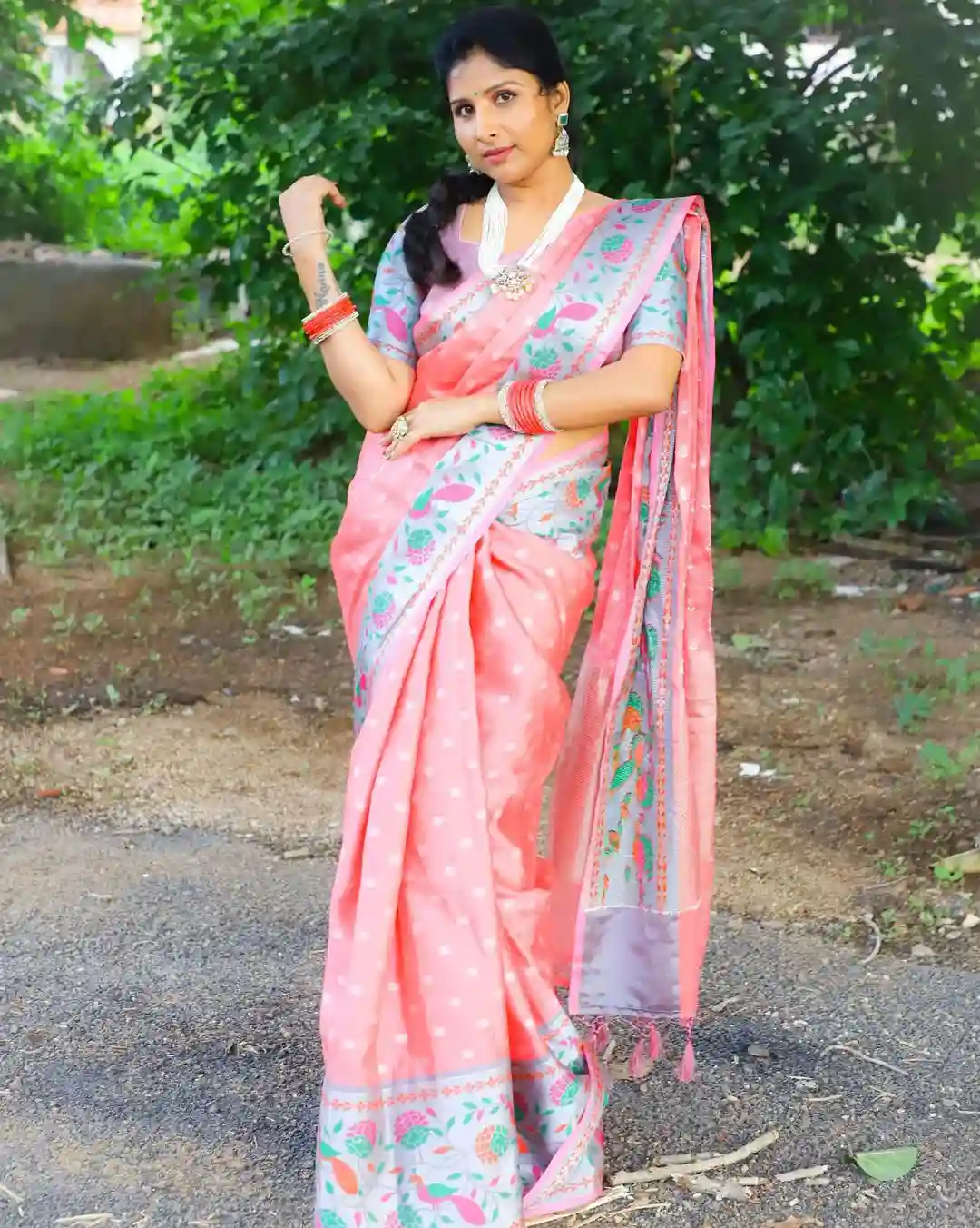 Singer Mangli Saree Pics Still