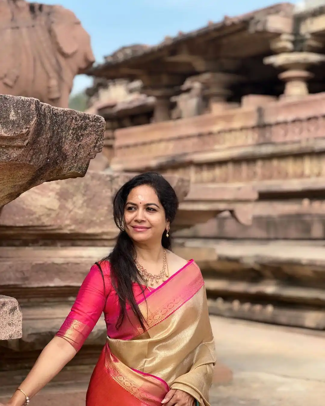 Singer Sunitha at Ramappa Temple