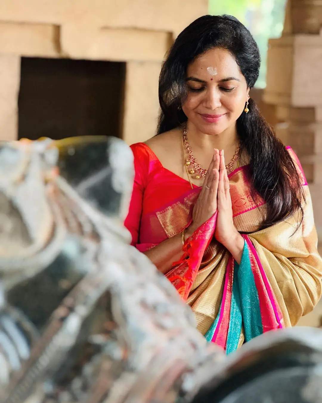 Singer Sunitha at Ramappa Temple