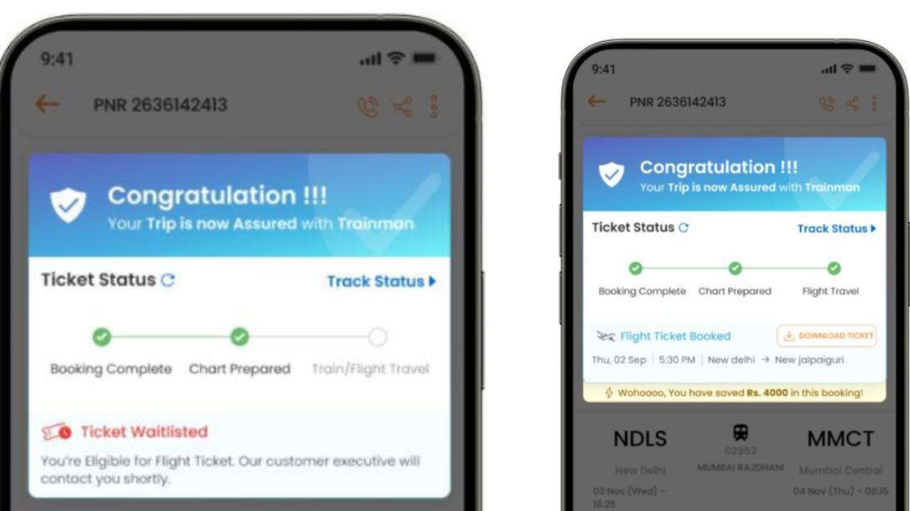 This app offers free flight ticket if your waitlist train ticket does not get confirmed