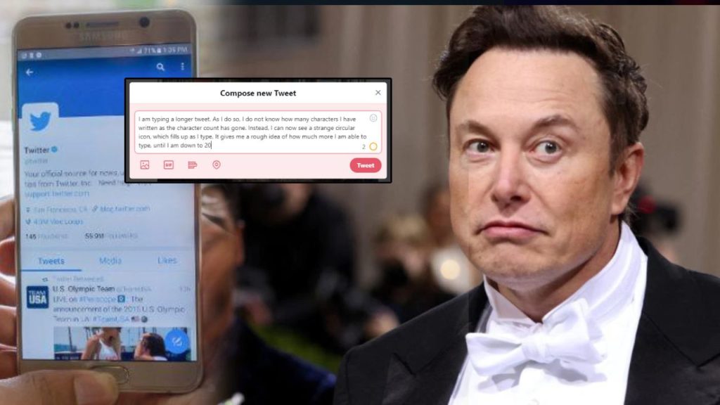 Twitter may consider increasing tweet character count from 280 to 420, Elon Musk hints