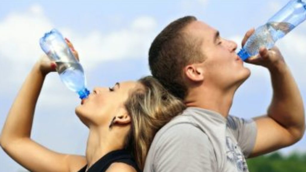 drinking water