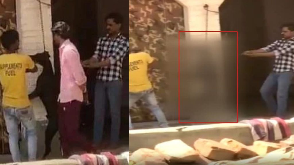 ghaziabad three mens hang dog to death disturbing clip emerges
