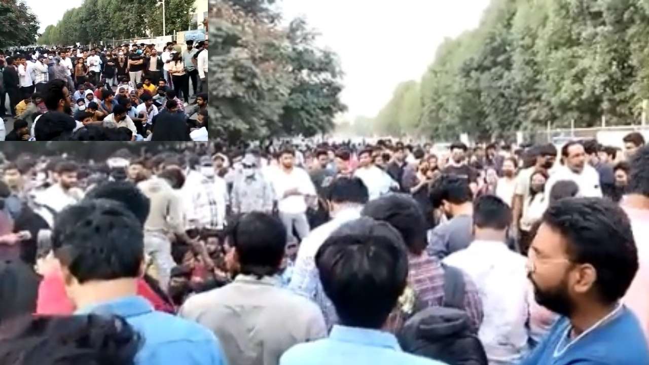 Gitam University: గీతం యూనివర్సిటీ వద్ద వందలాది మంది విద్యార్థుల ఆందోళన.. భారీగా చేరుకున్న పోలీసులు Gitam University: గీతం యూనివర్సిటీ వద్ద వందలాది మంది విద్యార్థుల ఆందోళన.. భారీగా చేరుకున్న పోలీసులు