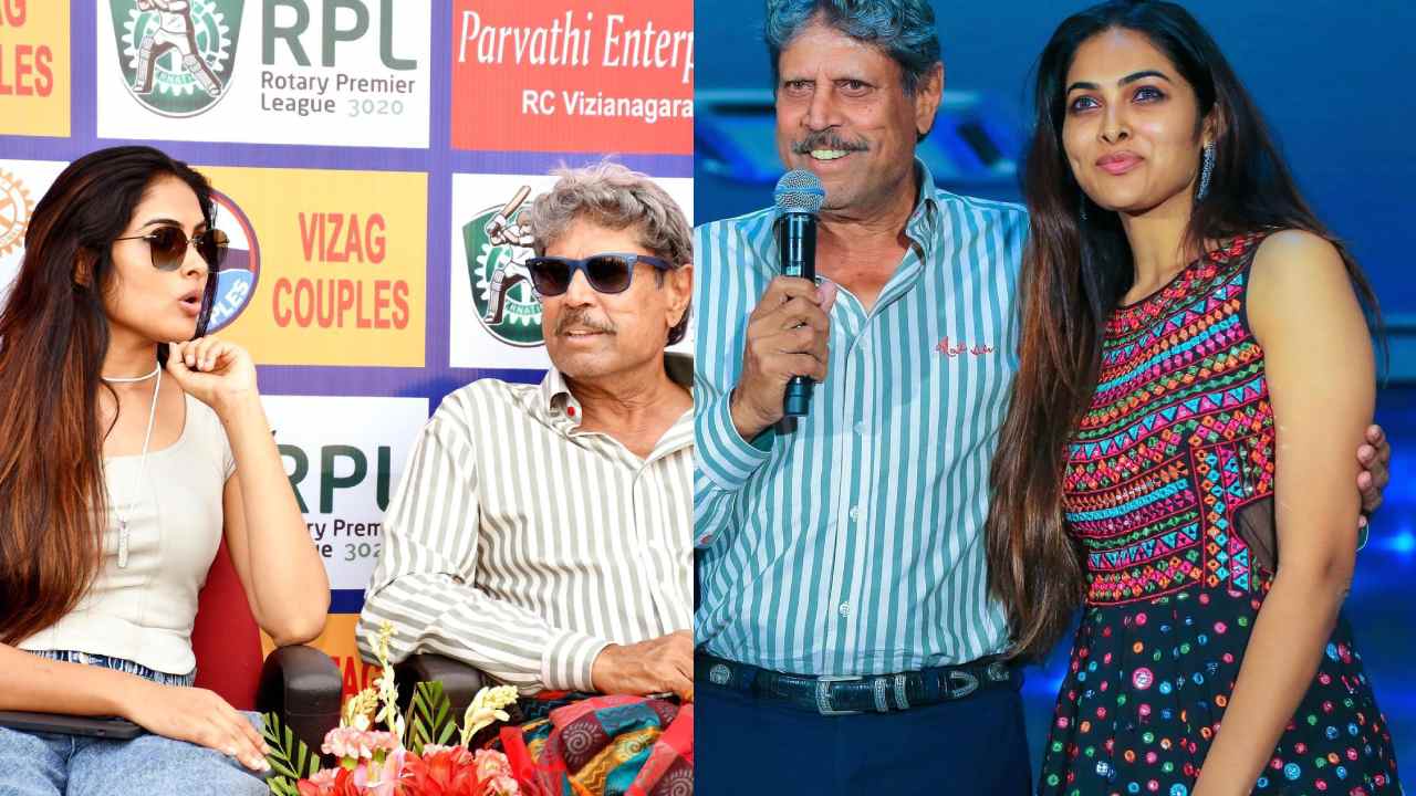 Divi Vadthya with Kapil Dev : కపిల్ దేవ్‌తో దివి.. రోటరీ ప్రీమియర్ లీగ్‌లో సందడి..