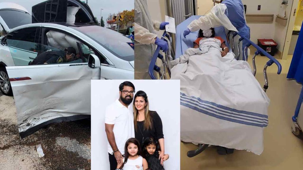 Rambha's car met with an accident