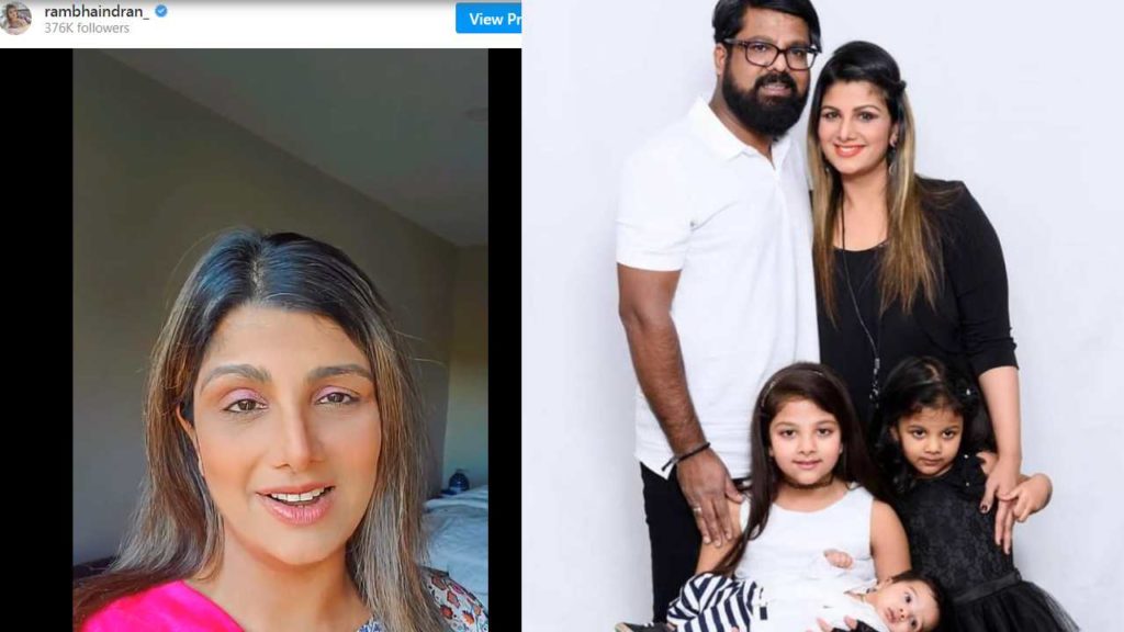 Rambha gives clarity on her daughter health