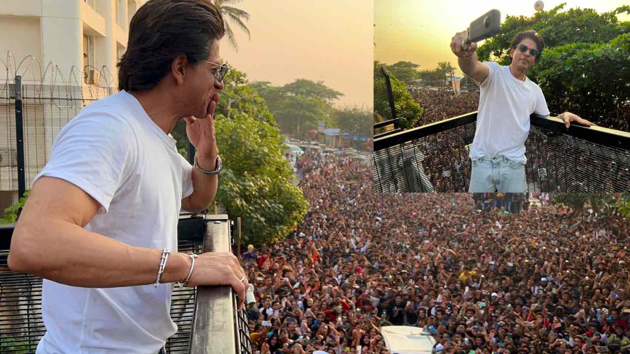 Shahrukh Khan : షారుఖ్ పుట్టిన రోజు.. షారుఖ్ ఇంటివద్దకు లక్షలాది మంది అభిమానులు