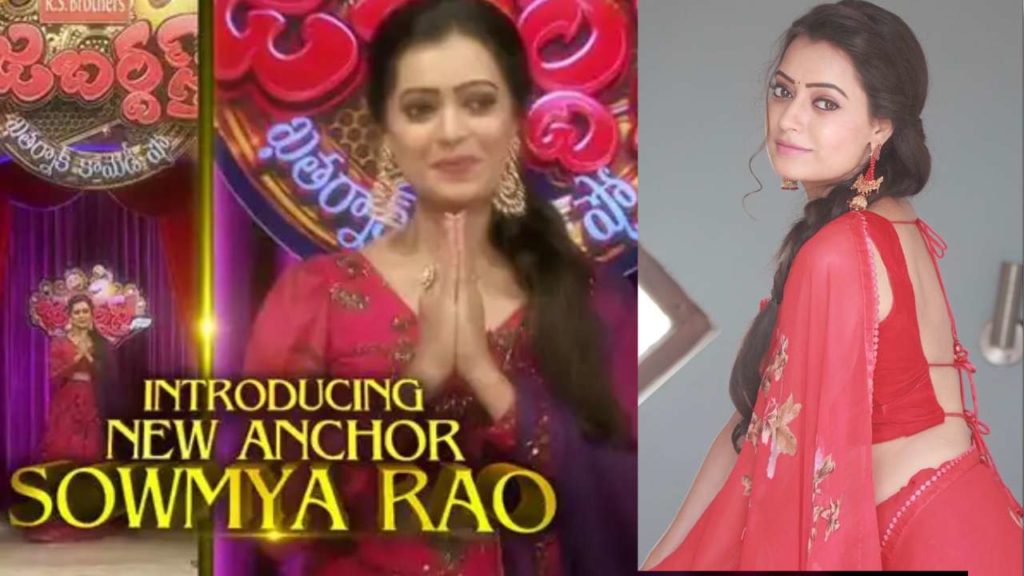 Sowmya Rao as new anchor for Jabardasth