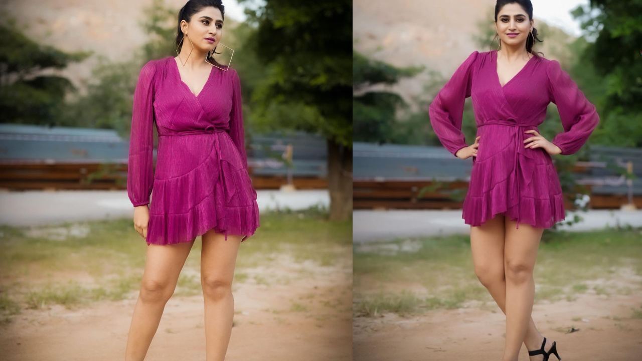 Varshini Sounderajan : చిన్న గౌను వేసుకున్న పెద్దపాప.. యాంకర్ వర్షిణి..